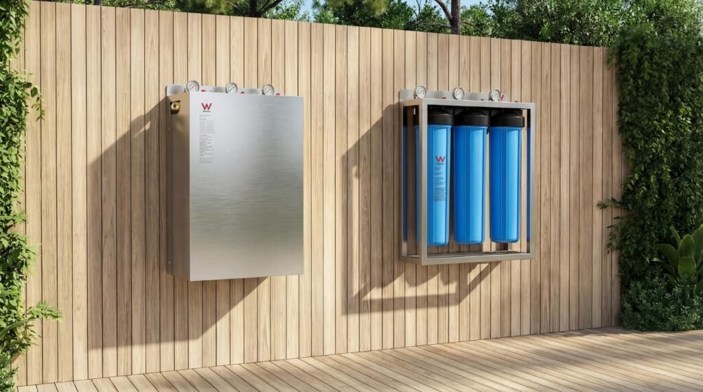 Water filtration system installed